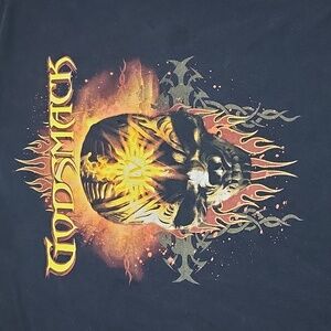 VINTAGE GODSMACK 2006 TOUR GRAPHIC BLACK TEE-SHIRT ANVIL XL